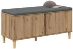 vidaXL Flurbank Artisan-Eiche 100 x 38 x 46 cm