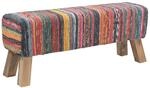 vidaXL Bank 110 x 30 x 45 cm Echtes Leder Mehrfarbig