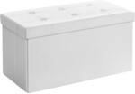 SONGMICS Sitzhocker, faltbar, 89 Liter, bis 300 kg belastbar | Aufbewahrungsbox,
