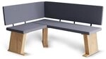 Vicco Esszimmer-Eckbank Rivon, Goldkraft Eiche/Anthrazit 120 x 150 cm | Rechte...