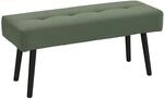 HOMCOM Sitzbank mit Cordbezug, Getuftete Bettbank 100 x 36 x 45 cm Gr&uuml;n 