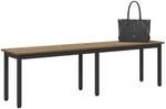 vidaXL Bank Kunsthandwerk Eiche 160 x 35 x 45 cm Holzwerkstoff