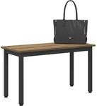 vidaXL Bank Kunsthandwerk Eiche 80 x 35 x 45 cm Holzwerkstoff