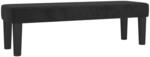 vidaXL Sitzbank Schwarz 100x30x30 cm Samt