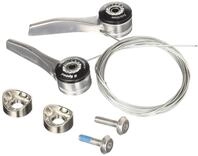 SunRace Schalthebel, Farbe: Silber, 8 Geschwindigkeitsstufen, 2 St&uuml;ck