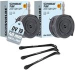 Schwalbe 2er Set Fahrrad Schlauch DV19 40mm 27.5/28/29 Zoll (40/62-584/635) mit