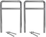 TRUTZHOLM 2x Fahrradanlehnb&uuml;gel 118x78 cm zum Einbetonieren Edelstahl 