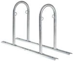 TRUTZHOLM Fahrradanlehnb&uuml;gel Stahl Feuerverzinkt 140x88x43 cm | 4 Stellpl&auml;tze,