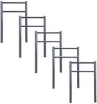 TRUTZHOLM 5x Fahrradanlehnb&uuml;gel 115x75 cm Einbetonieren Knieholm Anthrazit 