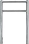 TRUTZHOLM Fahrradanlehnb&uuml;gel mit Knieholm 115x75 cm Stahl feuerverzinkt | &Oslash;...