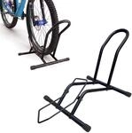 Relaxdays Fahrradst&auml;nder, 16&ndash;29 Zoll, Reifenbreite bis 10,5 cm, schwarz | Vorder-