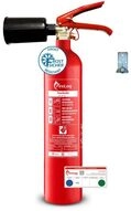 FireLoq 2kg Co2 Kohlendioxid im Stahl Beh&auml;lter Dauerdruck Feuerl&ouml;scher f&uuml;r