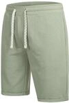 Indicode Herren Aldrich Sweatshorts mit Kordelzug Herrenshorts Baumwolle |...