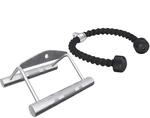 GORILLA SPORTS&reg; Rudergriff-Set mit Trizepsseil, mit/ohne Drehgelenk |...