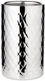 EDZARD Flaschenk&uuml;hler Nebraska (H 20 cm, &Oslash; 12 cm), Edelstahl, gemustert 