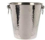 Sektk&uuml;hler 20 cm geh&auml;mmert Edelstahl