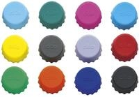 cilio Kronkorken SALUTE 12-tlg., bunte Silikonkappen, 3 cm Durchmesser | Effektiver