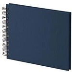 R&ouml;ssler - S.O.H.O. Mini Fotoalbum 195x145 mm wei&szlig; Navy | Kompaktes Fotobuch zum
