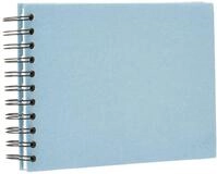 R&ouml;ssler - S.O.H.O. Mini Fotoalbum 195x145 mm wei&szlig; Denim | Kompaktes Fotobuch zum
