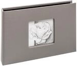 walther design Fotoalbum grau 12 Fotos 10x15 cm mit Cover-Ausstanzung, Kondolenz