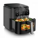 Seeger SteamFry Hei&szlig;luftfritteuse mit Dampffunktion & Sichtfenster |...