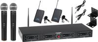 McGrey UHF-2V2I Quad Funkmikrofonset mit 2X Handmikrofon und 2X, 175 MHz |...