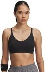 Under Armour Damen Motion Low Impact Sport-BH, (003) Schwarz/Tiefgrau, Large