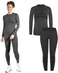 SMILODOX Thermo Outfit Set Damen Emerelle, Thermounterw&auml;sche atmungsaktiv mit