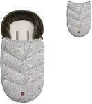 Kikkaboo Kinderwagen Fu&szlig;sack Luxury Fell Rei&szlig;verschluss abnehmbare...