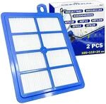 2x HEPA Filter Staubsauger 119x165x24mm FC8038/01 432200492925 f&uuml;r Philips |...