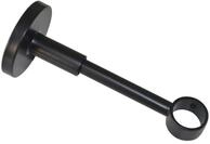 GARDINIA Tr&auml;ger f&uuml;r Gardinenstange, 1-l&auml;ufig, &Oslash; 20 mm, Schwarz-Matt | Mit
