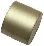 Gardinia Endst&uuml;ck, 2 x Endkappe, Metall, Champagner, f&uuml;r Gardinentechnik &Oslash; 19 mm