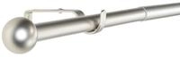 Deco-Raum Gardinenstange ausziehbar Edelstahl-optik 160-300 cm &Oslash; 16/19 mm