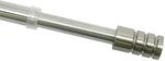 Gardinia Vitragestange Zylinder, Metall-Stange inkl. 2 Schraubhaken, Ausziehbar,