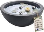 BigDean Miniteich Brunnen Set Schale mit Teichkugeln Komplettset &Oslash; 52cm |...