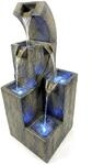 K&ouml;hko Gartenbrunnen &bdquo;Ballerina mit 4 LEDs, 4-stufiger Wasserfall Brunnen f&uuml;r