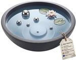 BigDean XL Miniteich Brunnen Set Schale mit Teichkugeln Komplettset &Oslash; 60cm |...