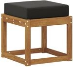 vidaXL Outdoor Hocker Bank Massivholz Akazie Natur