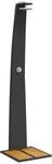 vidaXL Gartendusche Schwarz 55x60x224 cm Poly Rattan und Akazienholz