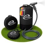 Coemo Tragbare Campingdusche mit Pumpe, 11L Solardusche | PVC-Beutel mit...