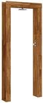 vidaXL Gartendusche 226 cm Massives Akazienholz und Edelstahl Natur