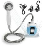 EASYmaxx Campingdusche mit Akku | 2in1: Mobile Outdoor Dusche und...
