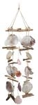 Relaxdays Windspiel mit Treibholz, Capiz-Muscheln, Jakobsmuscheln, gro&szlig;es Klangspiel