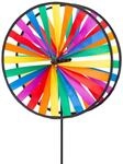 HQ Windspiel Magic Wheel Duett Windrad Gartendeko mit Standstab | Farbenfroh...