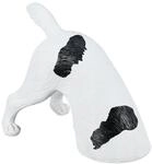 Relaxdays Gartenfigur Hund, buddelnder Terrier, HxBxT: 23 x 28 x 17 cm, Polyresin,