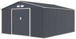 HATTORO S400 Metall Ger&auml;tehaus 341x386x201 cm (BxTxH) Ger&auml;teschuppen Garten