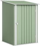 Outsunny Metall Ger&auml;tehaus 0,92 m&sup2; mit Pultdach 100x103x160cm Hellgr&uuml;n 