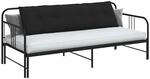 vidaXL R&uuml;ckenkissen Schwarz 180 x 19 x 50 cm Stoff