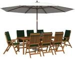 vidaXL 9-teilige Garten-Essgruppe Natur Massivholz Akazie | Gefertigt aus...
