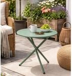 Mojawo Outdoortisch Bistrotisch Balkontisch Beistelltisch Gartentisch Stahl